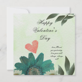 Tarjeta De Agradecimiento Flor verde - Un amor como ningún otro