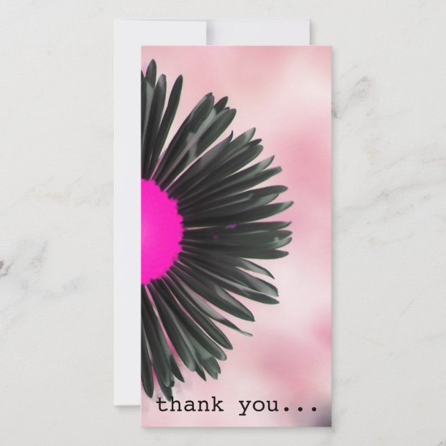 Tarjeta De Agradecimiento floral (Anverso)