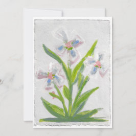 Tarjeta de agradecimiento floral