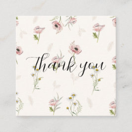 tarjeta de agradecimiento floral