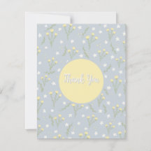 Tarjeta de agradecimiento floral