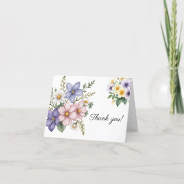 Tarjeta de agradecimiento floral #1