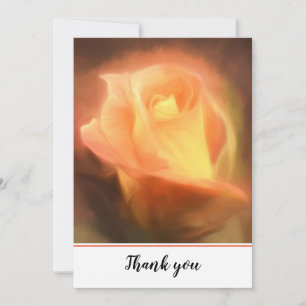 Tarjeta de agradecimiento floral a Rosa