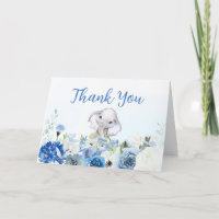 Floral azul Little Peanut Baby Shower