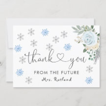 Floral blanca Invierno Bridal Shower Snowflakes