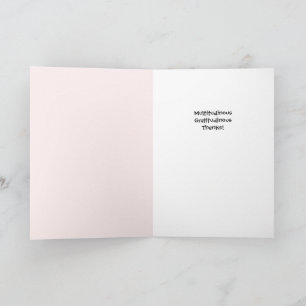 Tarjeta de agradecimiento Floral Blanco de Inviern