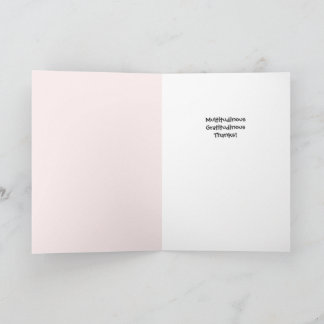 Tarjeta de agradecimiento Floral Blanco de Inviern