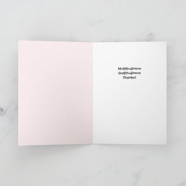 Tarjeta de agradecimiento Floral Blanco de Inviern (Interior)