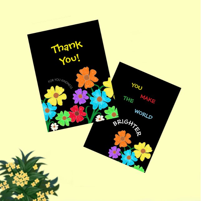Tarjeta De Agradecimiento Floral blossom (Subido por el creador)