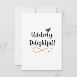Tarjeta De Agradecimiento Floral Boho Highland Cow Butterfly Whimsical