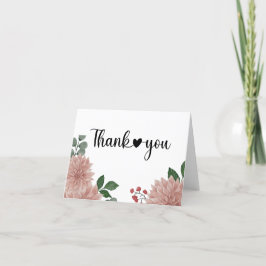 Tarjeta De Agradecimiento Floral de Eucalipto en Acuarela