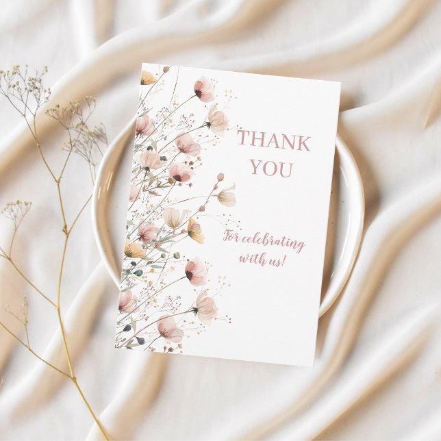 tarjeta de agradecimiento floral de flores silvest (Subido por el creador)