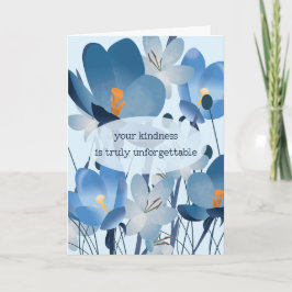 Tarjeta de agradecimiento floral del Personalizado