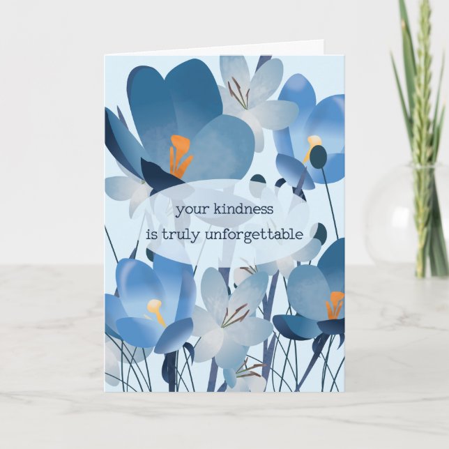 Tarjeta de agradecimiento floral del Personalizado (Anverso)