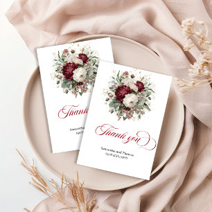 Tarjeta de agradecimiento floral dorada de hermoso