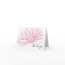 Floral efecto margarita rosada Gracias