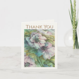 Tarjeta de agradecimiento floral elegante – Arte b