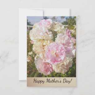 Tarjeta De Agradecimiento Floral Ephemera vibrant color pink art
