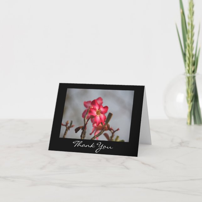 Tarjeta De Agradecimiento Floral Gracias (Anverso)