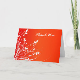 Tarjeta De Agradecimiento Floral gracias cardar