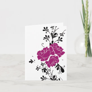 Tarjeta De Agradecimiento Floral gracias cardar