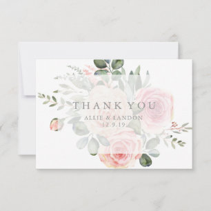 Tarjeta De Agradecimiento Floral gracias cardar