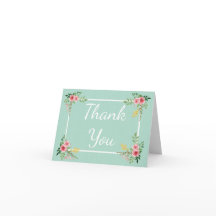 Floral Gracias Flores De Rosa Rosa Mint Green