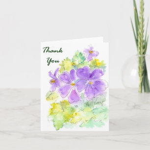 Tarjeta De Agradecimiento Floral "gracias" Notecard