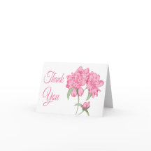 Floral Gracias Pink Peony Flower Blanc