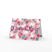 Tarjeta de agradecimiento floral hermosa