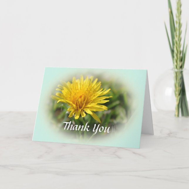 tarjeta de agradecimiento floral hermosa. (Anverso)