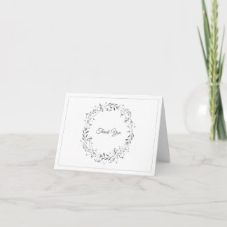 Tarjeta De Agradecimiento Floral Illustration Thank You Card