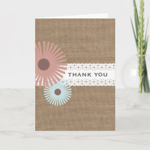 Tarjeta de agradecimiento floral inspirada en arpi