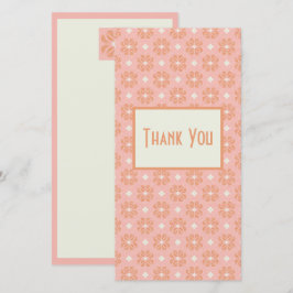 Tarjeta de agradecimiento floral Resumen Rosa de R