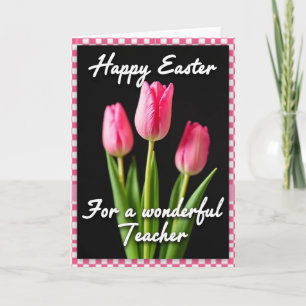 Tarjeta de agradecimiento floral rosa