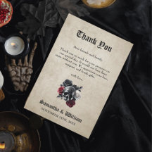 Floral Skull Rústico Elegante Boda de Halloween