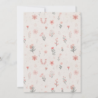 Tarjeta De Agradecimiento Floral Thank You Card