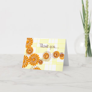 Tarjeta De Agradecimiento Floral Thank You Note Card
