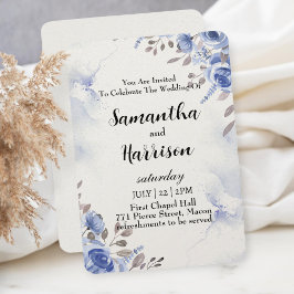 Tarjeta De Agradecimiento floral wedding invitation card