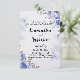 Tarjeta De Agradecimiento floral wedding invitation card