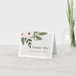 Tarjeta de agradecimiento Floral Wedding Sprigs