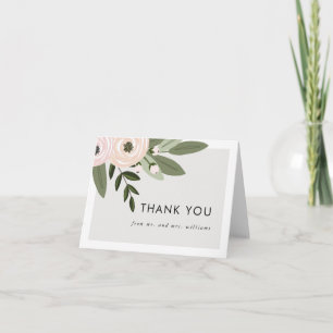 Tarjeta de agradecimiento Floral Wedding Sprigs