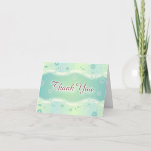 Tarjeta De Agradecimiento Florales elegantes le agradecen cardar
