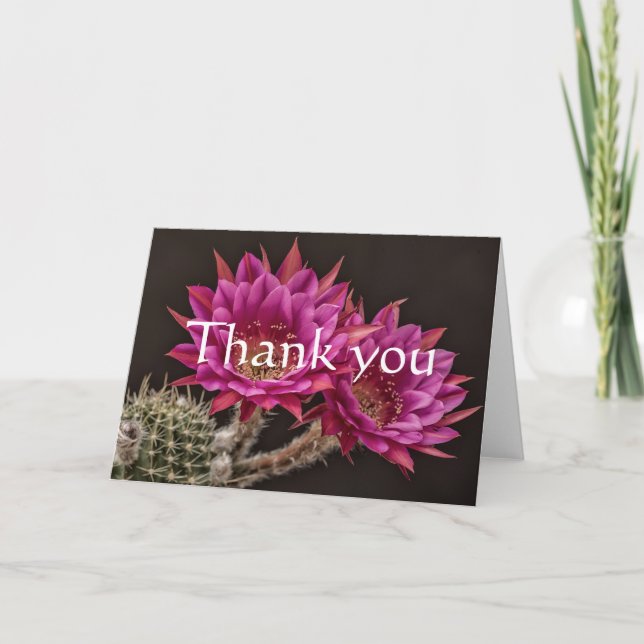 Tarjeta De Agradecimiento Florecen antimateria, gracias (Anverso)