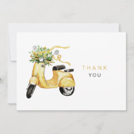 Tarjeta De Agradecimiento Flores acuáticas en un Personalizado escocés Graci