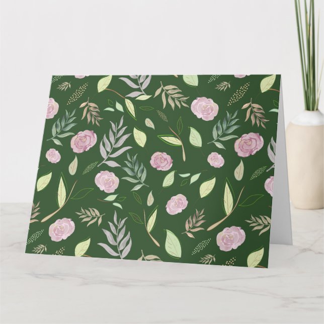 Tarjeta De Agradecimiento Flores acuáticas festivas 8 (Anverso)