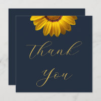 Flores Amarillas sobre fondo Azul Marino Monograma