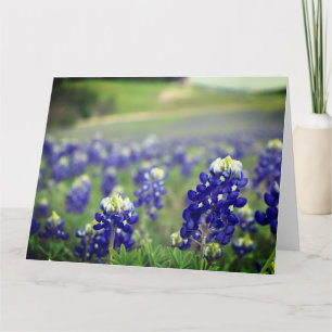 Tarjeta De Agradecimiento Flores azules de Bluebonnets Texas Texan Floral