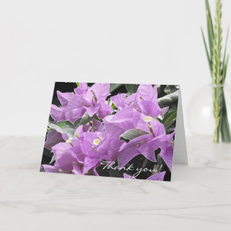 Tarjeta De Agradecimiento Flores de lavanda