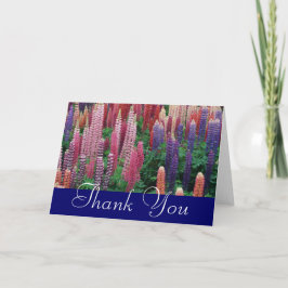 Tarjeta de agradecimiento Flores de Lupens